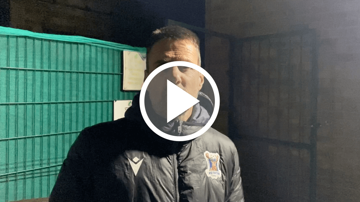 🎥🦌 JIMMY BALL reflects on AFC Totton's semi-final win over Brockenhurst to set-up this weekend's SDFA Southampton Senior Cup Final with Hythe & Dibden Interviewer: Olly Howard Watch the video on YouTube: tinyurl.com/32rnubek Jimmy Ball is sponsored by @GarminUK