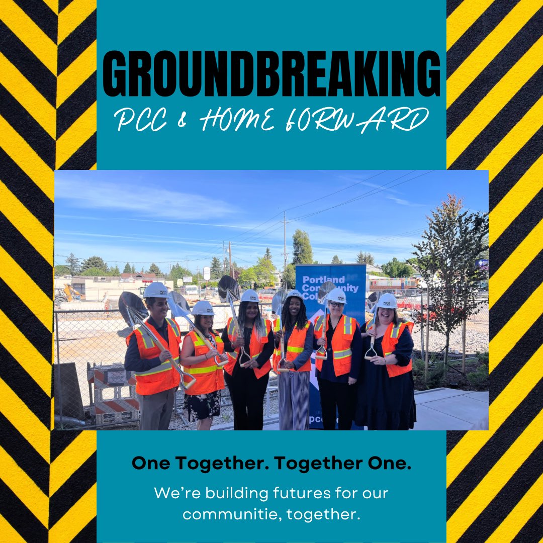Breaking new ground! 🚧🏠 Today, we celebrated the start of an inspiring project with @homeforwardnews to build affordable housing at our @PortlandCC Killingsworth location. Together, we're building more than structures; we're building futures. #Community #AffordableHousing