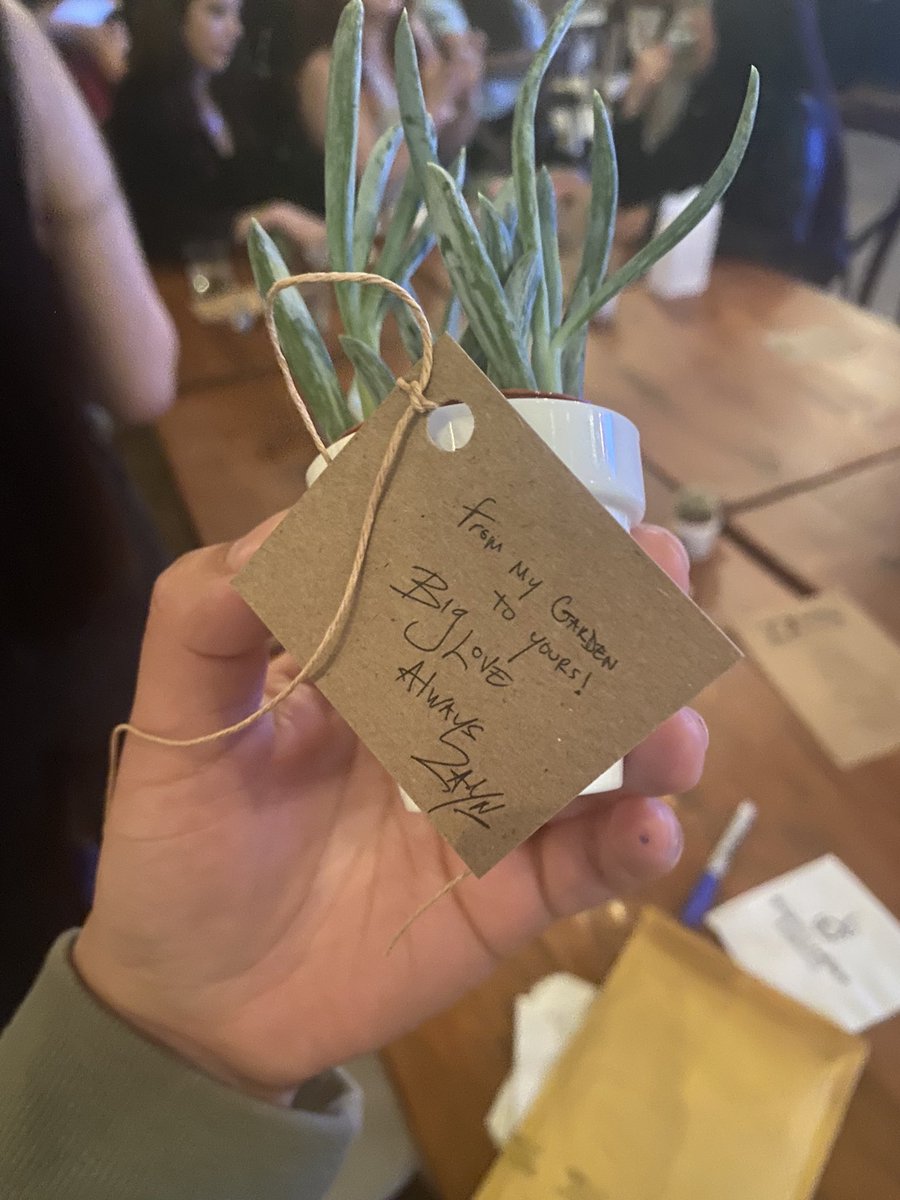 zayn giving away plants at his listening party in Toronto : 'From my garden to yours. big love, always zayn.'