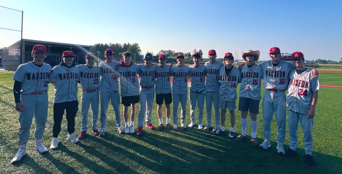 WauseonBaseball's tweet photo. Moving on in tournament.  Indians get a win at Rossford 11-1. Team Dudes of the Day for the complete team offensive effort.  Dirt Dog is Cooper Balser (7 Inn, 1 R, 0 ER, 3 H, 3 K).  Travel to Central Catholic tomorrow for a makeup game at 5:30. https://t.co/iKlRPmtJzM