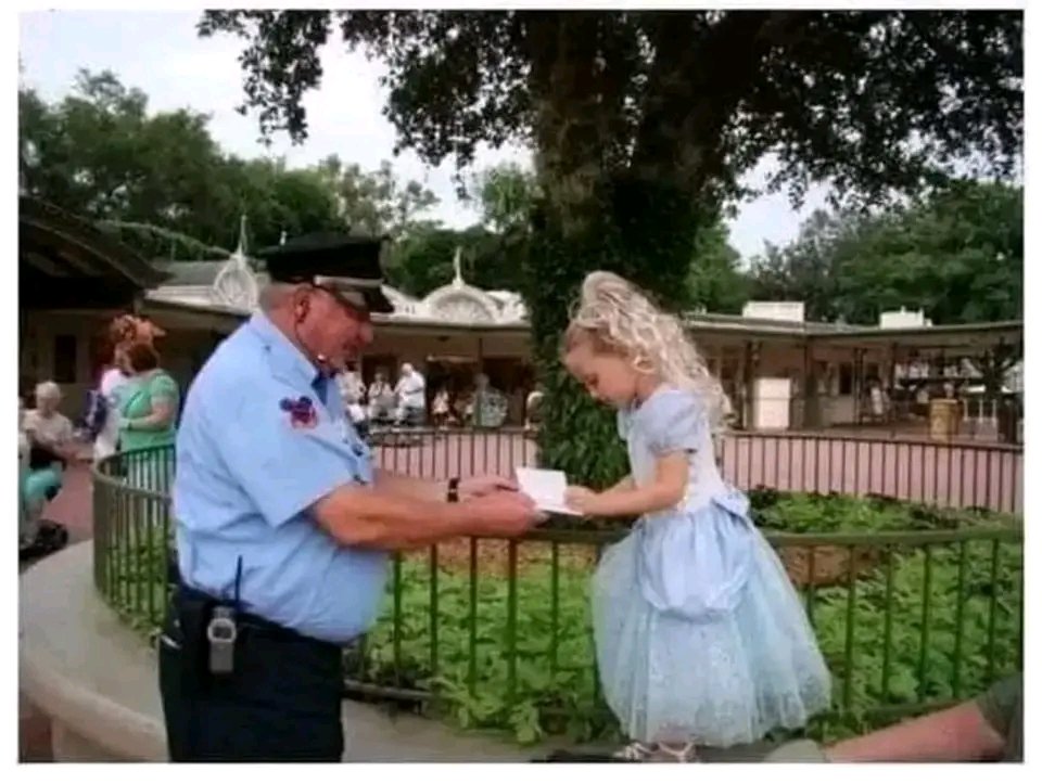 “This would be a man that loves going to work and does not dread it the night before. Upon entering the Magic Kingdom, one of the security guards said to the girl 'Excuse me Princess, can I have your autograph.' I could see that the book was filled with children's scribbles as