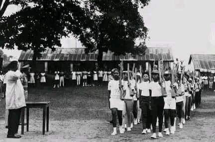 Picture of Biafrans women of the #Biafran Civil Defence parade during military training in Enugu, capital of the new Republic of Biafra, on August 17, 1967 We must remember them come 30th May 2024. We must all sit at home in Biafraland on that day . #biafraheroesday30thmay2024