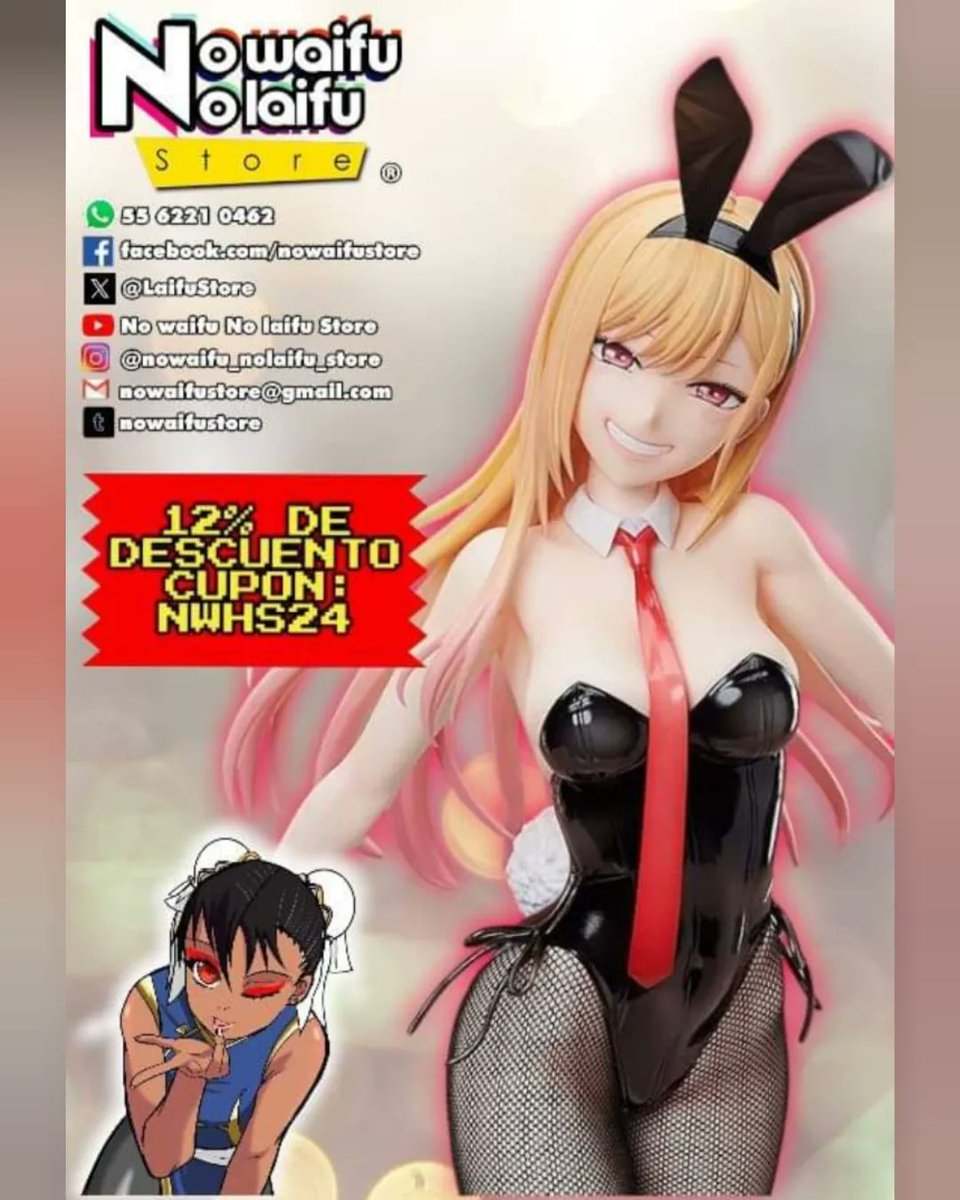 LaifuStore's tweet photo. Llegaron las #waifurebajas2024
12% de descuento en todo nuestro stock en Mercado Shops con el cupón: NWHS24
Nuestro Stock: 
https://t.co/VIuXA72o6D
También aplica pagando por transferencia con descuento directo sobre el precio de #stock.
Envios GRATIS a todo México por FedEx o MS https://t.co/OqXtCdl32p