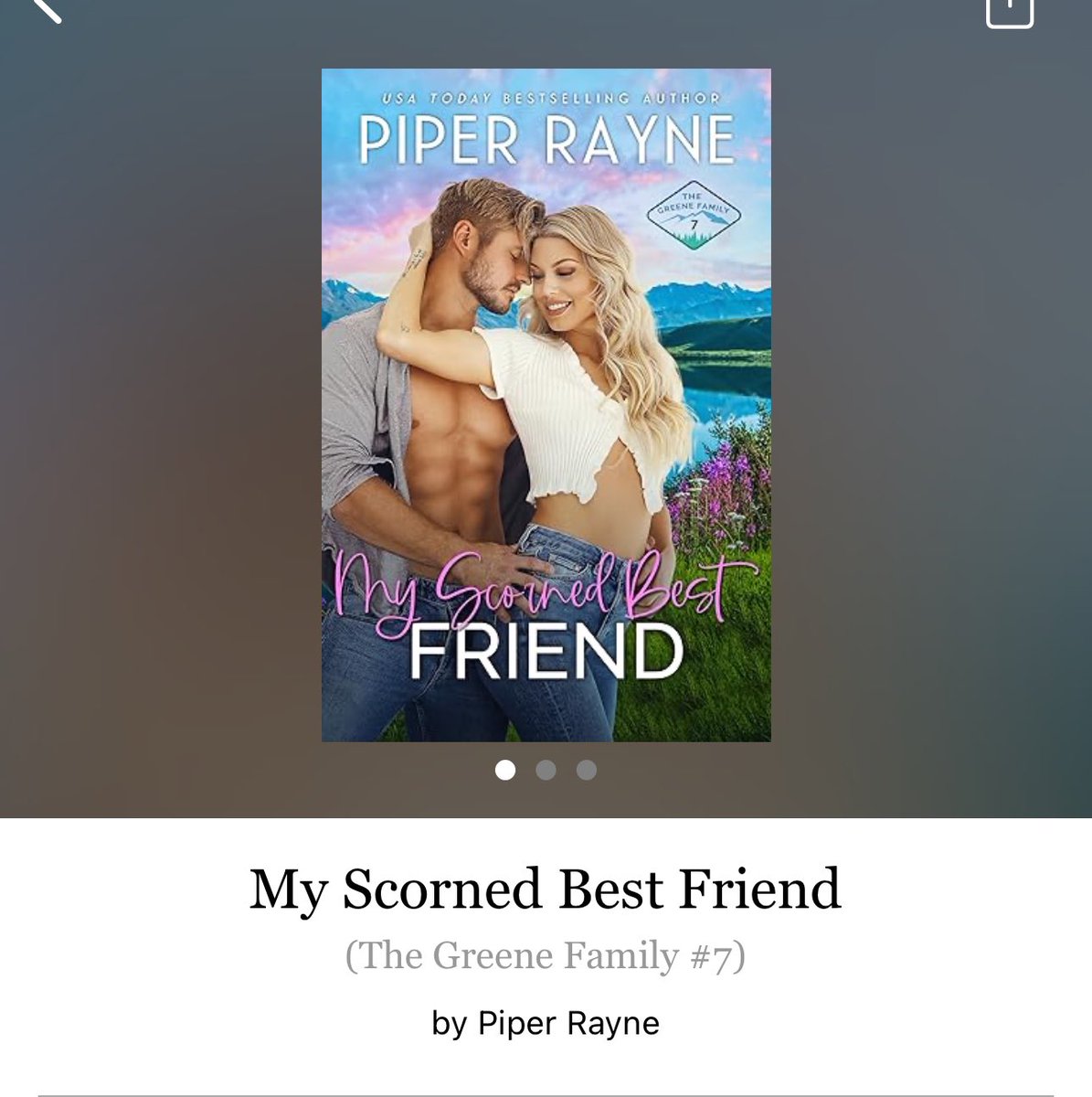 My Scorned Best Friend by Piper Rayne 

#MyScornedBestFriend by #piperRayne #6335 #31chaptes #256pages #485of400 #7houraudiobook #Audiobook #book7of9.5 #XavierAndClara #TheGreeneFamilySeries #May2024 #clearingoffreadingshelves #whatsnext #readitquick