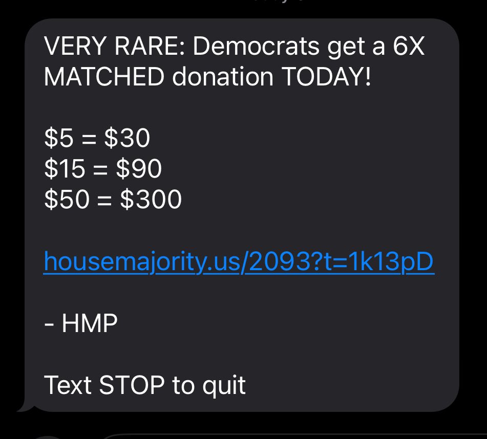 why does the DNC send texts that sound like a weird gambling addiction