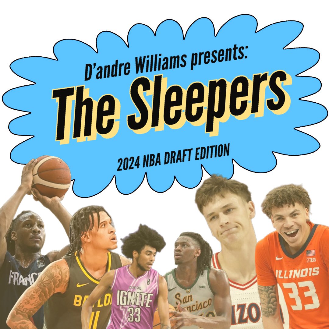 The 2024 NBA Draft Sleepers, a 🧵