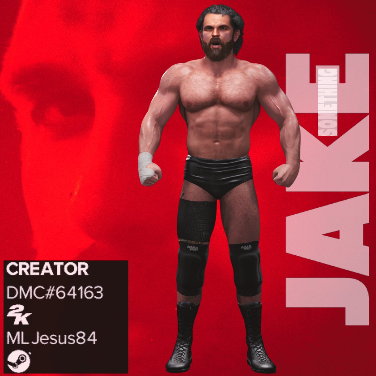⭐️NOW AVAILABLE⭐️ @JakeSomething_ #WWE2K24 #DMCCAWs #JakeSomething ⭐️ Custom entrance ⭐️ Custom moveset ⭐️ 3 Attires Thanks again to @MisterFiendX for the body texture and logos! Much appreciated! 🫡