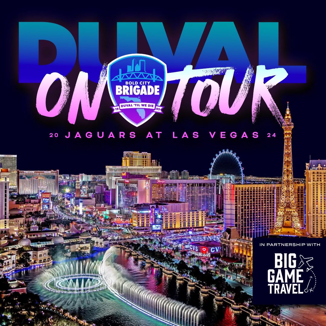 Viva Las Vegas. Deposits for the Vegas trip are now live. biggametravel.com/products/jacks… #DuvalOnTour