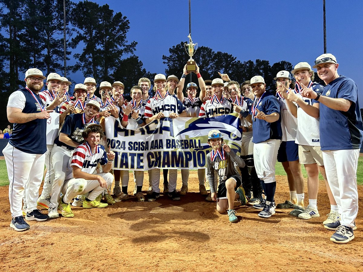 Jeff Roberts (@jeffroberts__) on Twitter photo This scene is going to remembered for a long time by a lot of people.
Hilton Head Christian takes the 🏆 for the first time since 2010!
@WTOCSports | @HHCAEagles | <a href="/HHCABaseball/">HHCA Eagles Baseball</a> This scene is going to remembered for a long time by a lot of people.
Hilton Head Christian takes the 🏆 for the first time since 2010!
@WTOCSports | @HHCAEagles | <a href="/HHCABaseball/">HHCA Eagles Baseball</a>