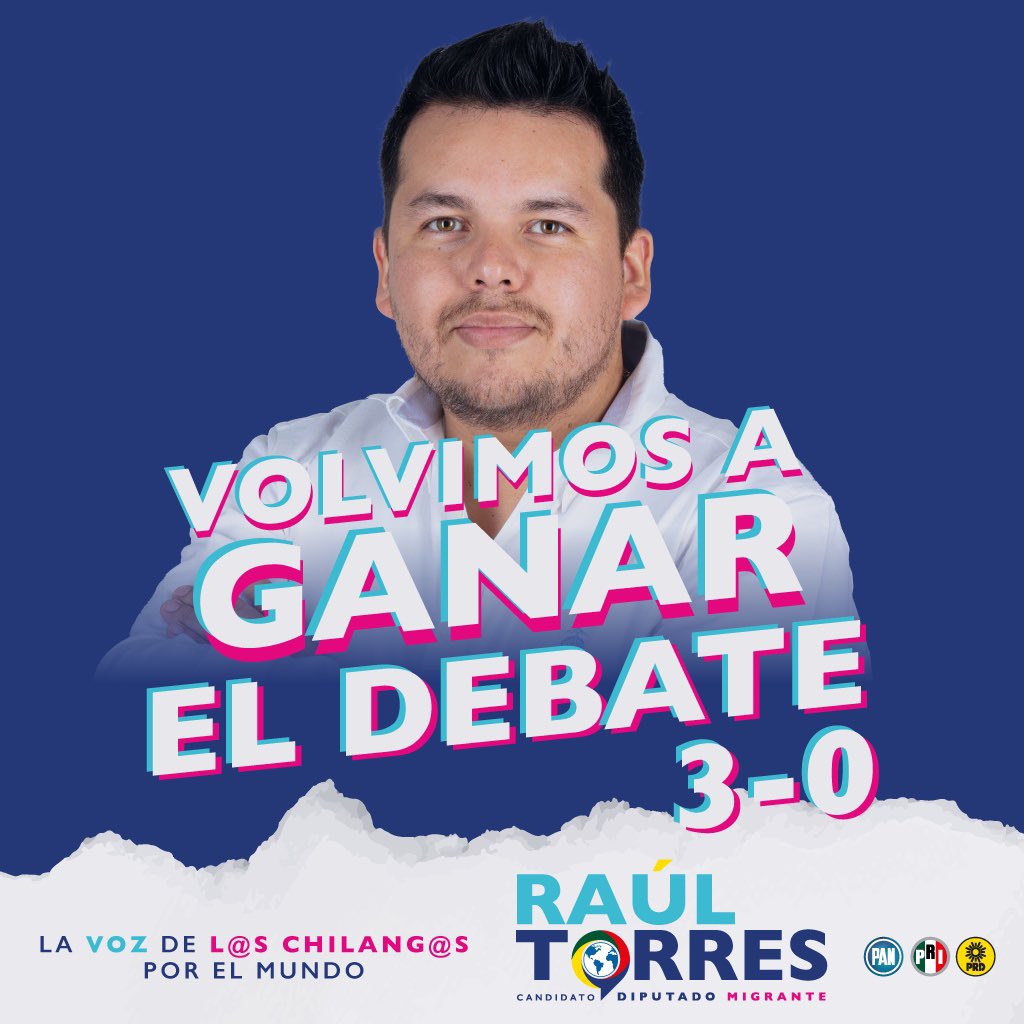 ¡Por tercera vez consecutiva hemos triunfado en el debate de la #DiputaciónMigrante! 

No lo olvides, este 2 de junio ¡vota PAN!

#VotaPAN
#DiputacionMigrante
#ElCambioViene
#DiputadoMigrante 
#MexicanosEnElExterior 
#VotoExtranjero 
#VotoChilango 
#Elecciones2024
