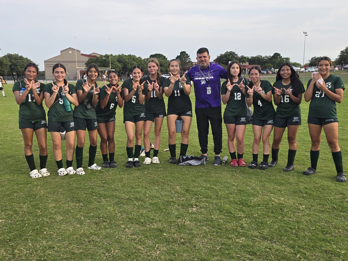 Congrats to @JordanNISD 8th grade girls Soccer team on their 9-0 victory.  Some talented future soccer Warriors in this picture! #Warriorstrong