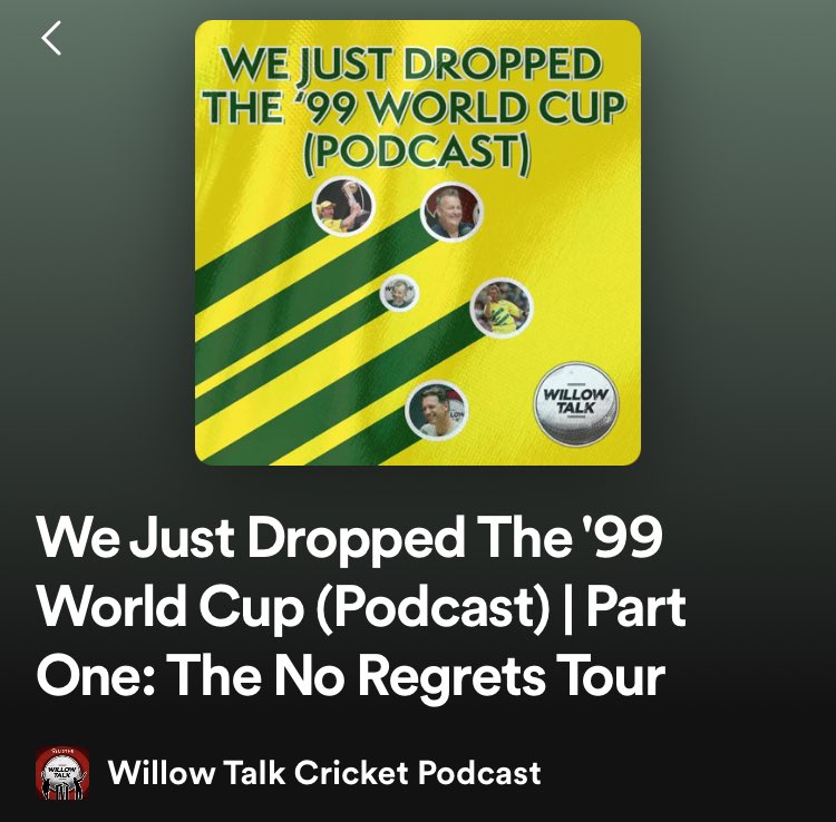 This was bloody good fun to host, 25 years on (!) from the 1999 World Cup win, Shane Lee and Brendon Julian join us on Willow Talk for a special three-part series. The brainchild of producer Sam Ferris, how a team of legends came back to win the unwinnable. Available everywhere!