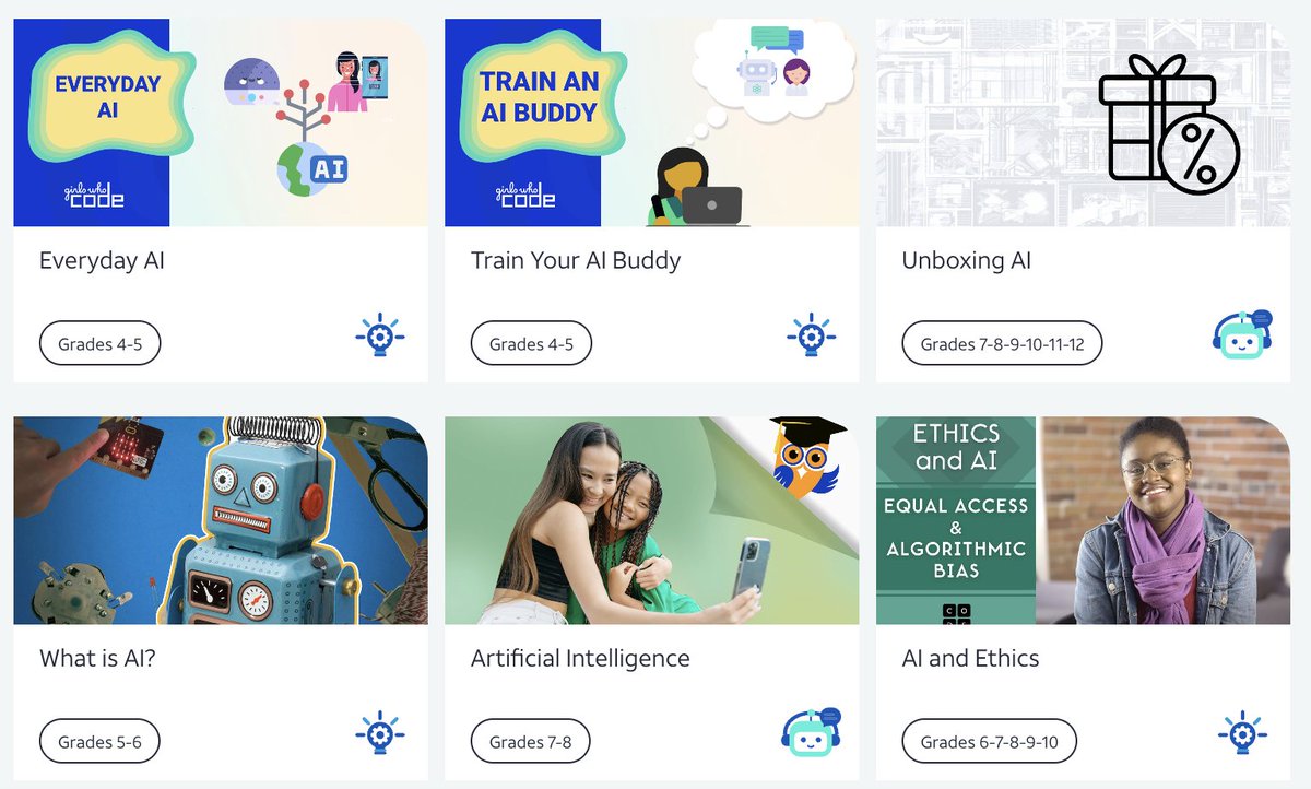 Did anyone miss #DayofAI on Monday?! 🤖 It's not too late! The @ATTimpact Achievery has you covered. This FREE digital learning platform has lessons to #TeachAI (hi, teachers 👋🏾) + videos for parents and students to learn more about AI in everyday lives. theachievery.com/en?utm_source=…