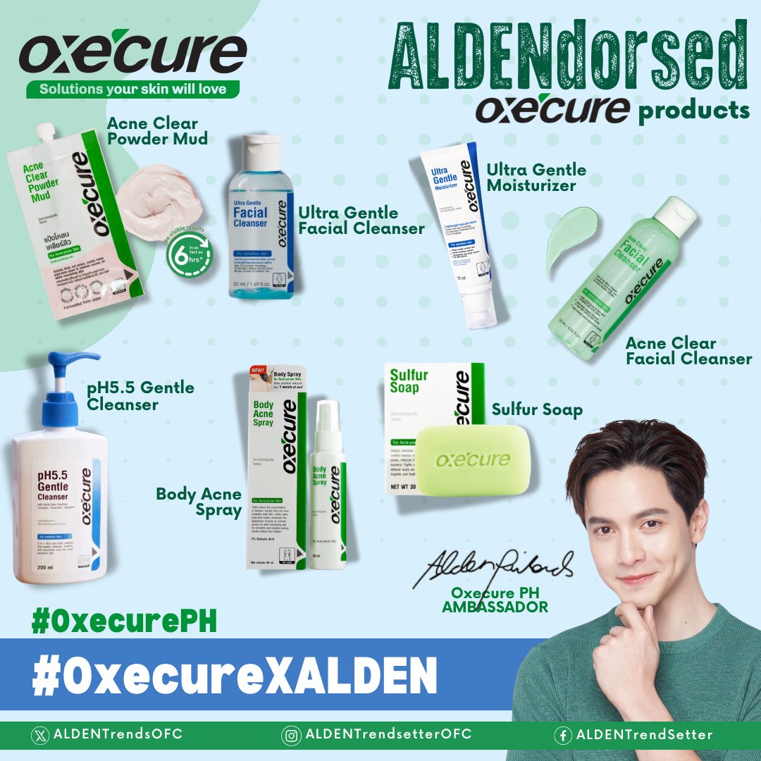 Just in case you're curious and for everyone's reference, here are some of the Oxecure products endorsed by our MOST FAVE and our Brand Ambassador & Endorser KING ALDEN RICHARDS 😏

The ALDENdorsed Oxecure product list 💚

ATeam, we know what to do 😉
Let's go! 💪🏻