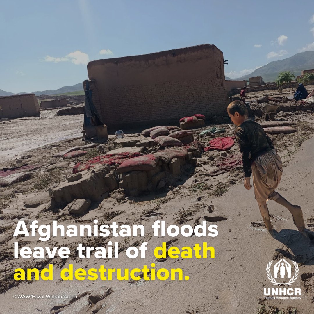 🔴Droughts 🔴Incessant rain 🔴Harsh temperatures Recent flash floods in Northeastern Afghanistan serve as a somber reminder of the country's vulnerability to climate shocks. Greater support and solidarity with the people of Afghanistan is needed to prevent greater tragedies.