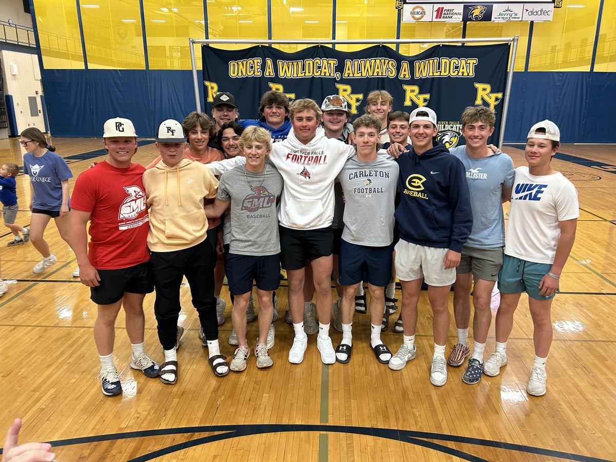 Congrats to 4 more of our guys on signing their letters of intent to play college sports today. Ben Johnson and Austin Curti for baseball, Cody Olson and Bryce Bevan for football. Opportunity Earned men! 👊🏻