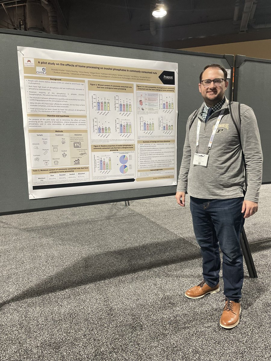 Want to learn about how home processing may impact inositol phosphates and P bioaccessibility in nuts? Be sure to stop by poster 380! #NKFClinicals