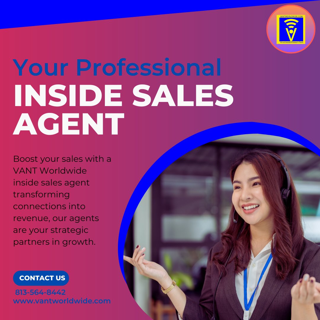 Hiring a VANT Worldwide Inside Sales Agent is more than just filling a position; it’s about transforming your business operations, expanding your market reach, and achieving sustainable growth.

#vantworldwide #virtualservices #realestate #healthcareva #bigtosmallbusiness