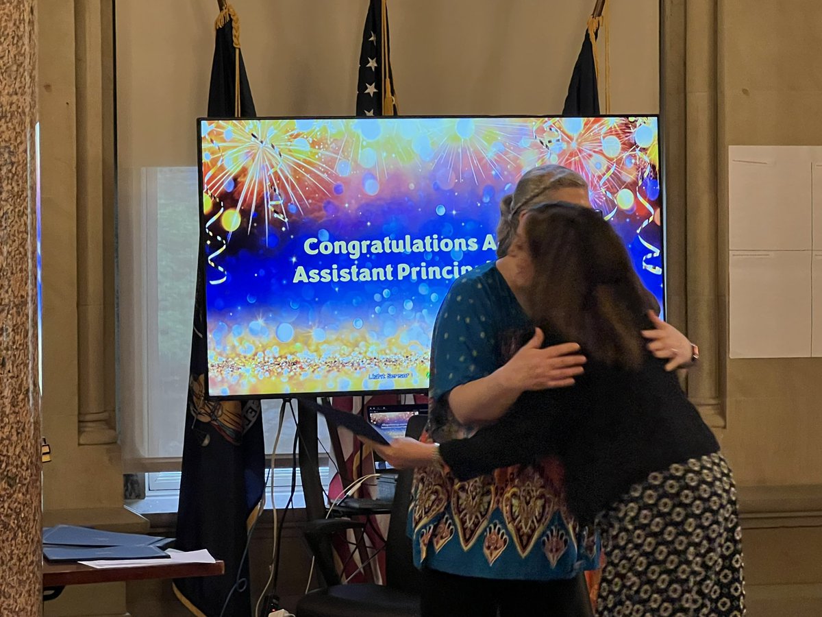 LiteracyRocco's tweet photo. Celebrating 🥳 our graduation from the AAPF! What a great ceremony to close out this year’s cohort work together! Thank you Kathleen Mulgrewdaretany @mulgrewdaretany for your guidance! Thanks to Chief Giunta for being there! And a special shout out to Selena Sanchez! #leadwith❤️ https://t.co/qwnEMm4Hx5