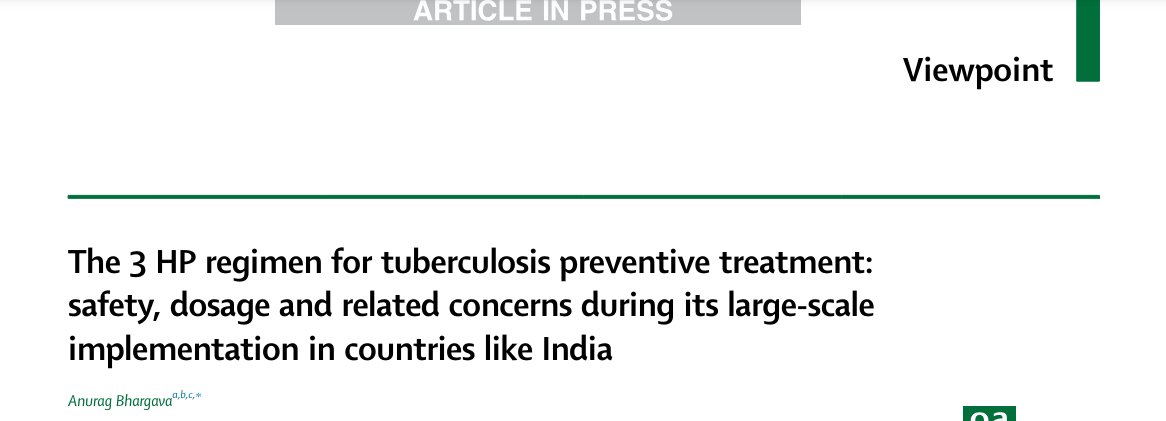 The 3 HP regimen has better completion rates, lower hepatotoxicity than 6H/9H for LTBI, but systemic drug reactions can occur with low BMI as a risk.I argue for a relook at the uniform 900 mg INH dose in populations with undernutrition, need for pyridoxine, & to document AEs.