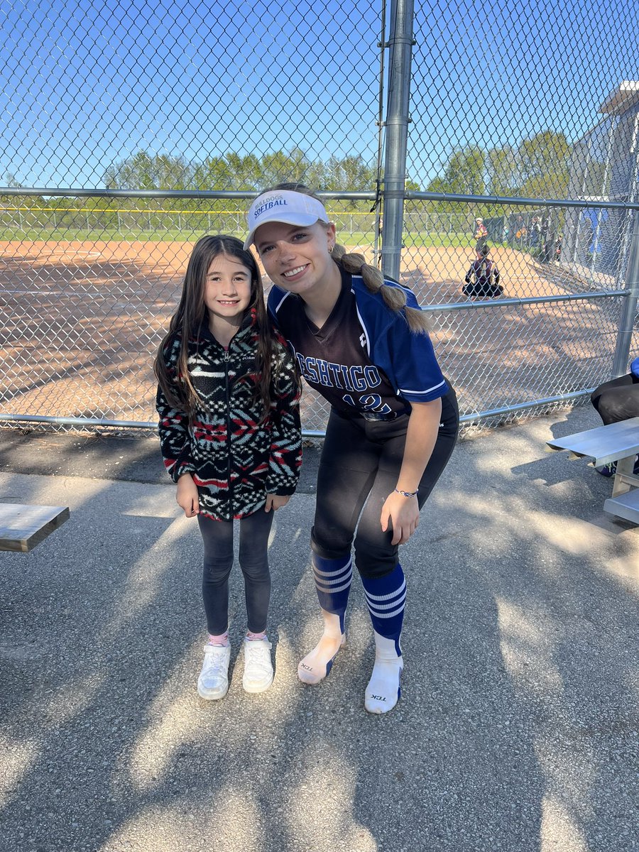 Softball games are the best when your biggest fan is there cheering for you! Hope to share my love of softball with my mini best friend!