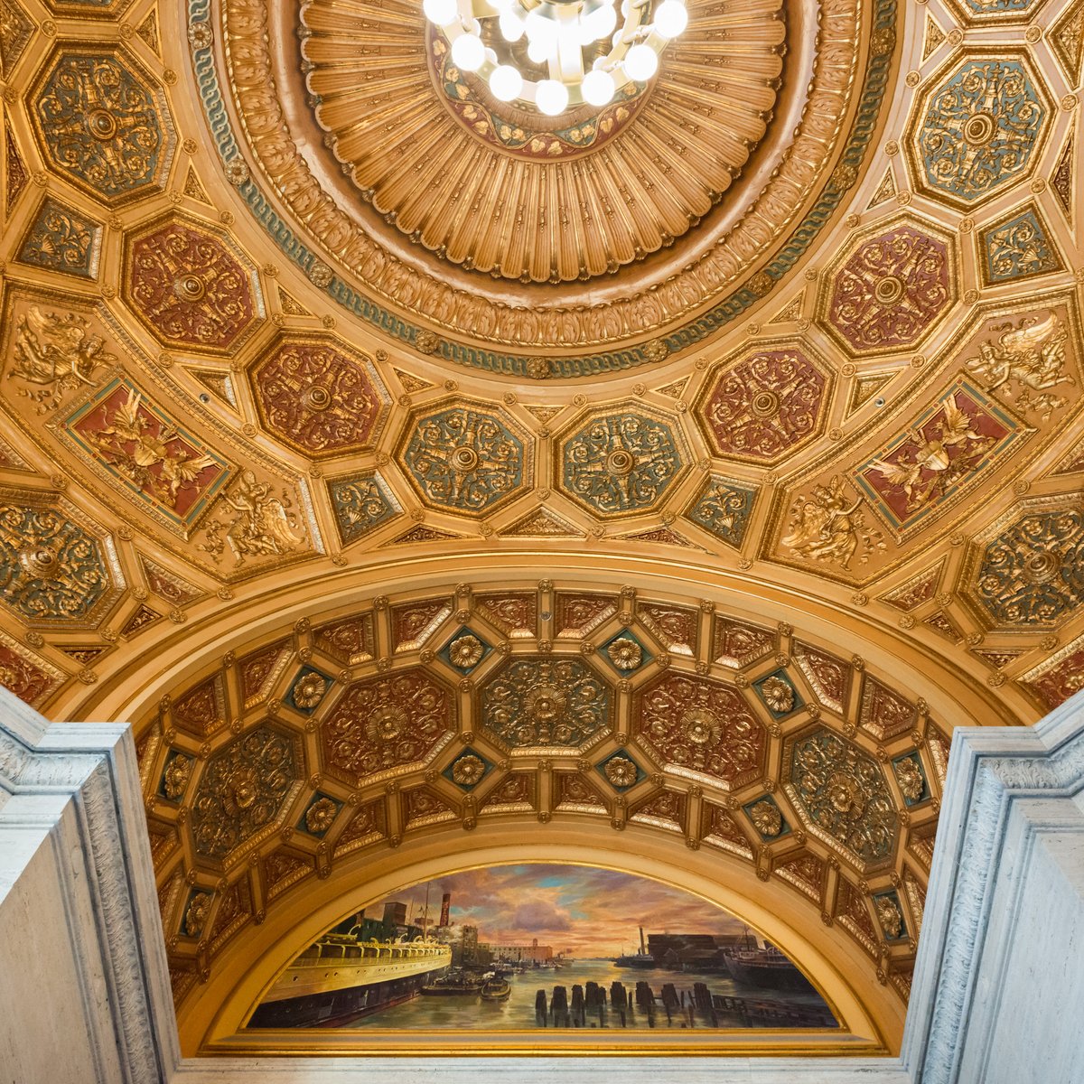 When you visit, make sure you take a moment to appreciate the ceiling detail in the rotunda on the first floor. #ItStartsHere