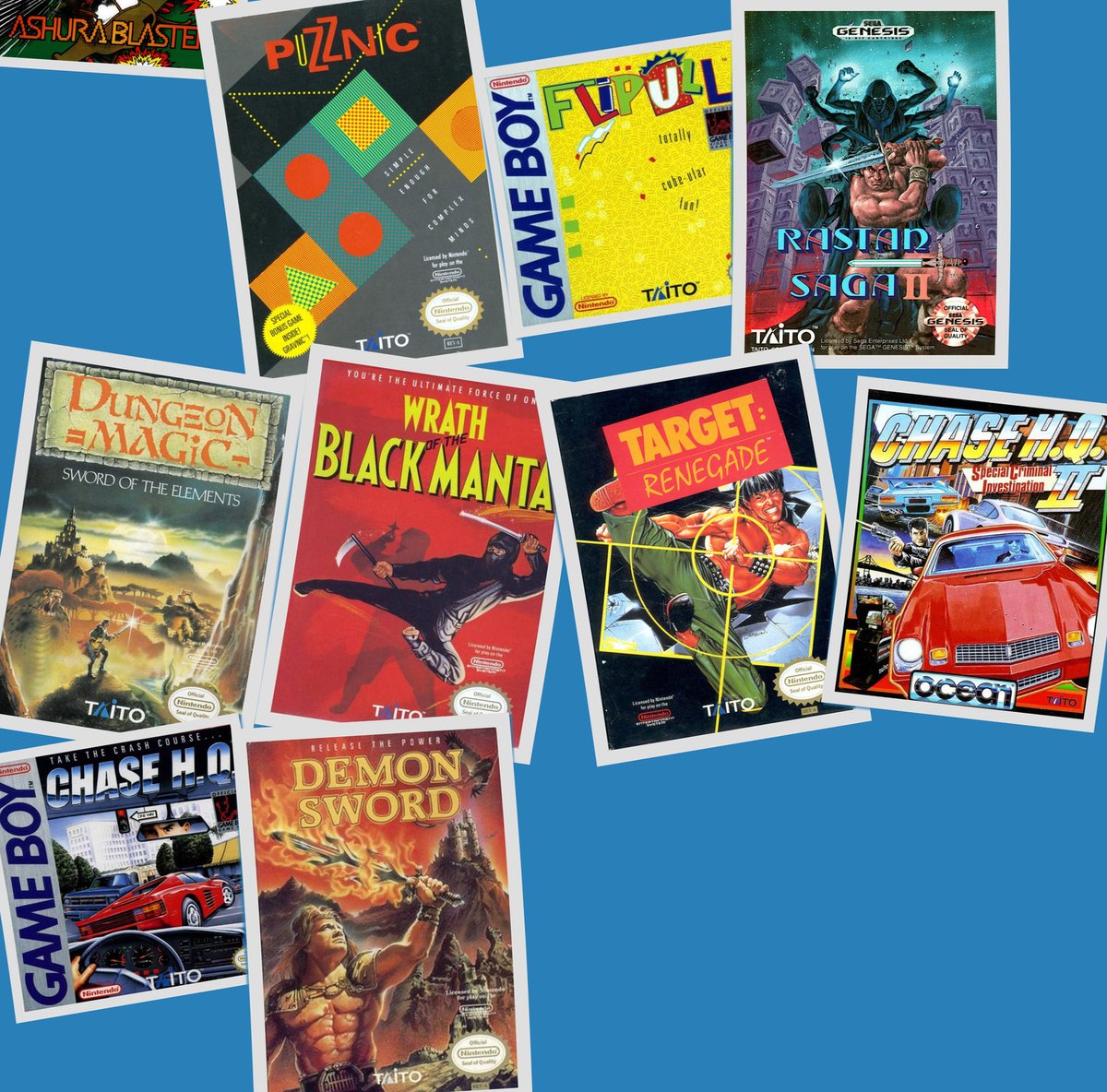 Taito Corporation games of 1990 #RetroGaming #Throwback #RetroGames