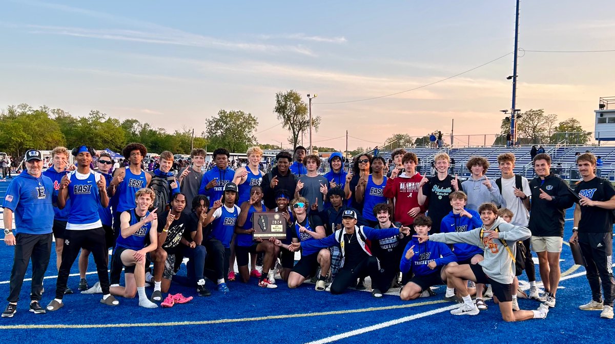 The Lincoln-Way East Boys Track Team are Sectional Champions! Congratulations to all of the students-athletes and to Head Coach Ray Hines and Assistant Coaches Jason Dewolf and Jake Tomczak!