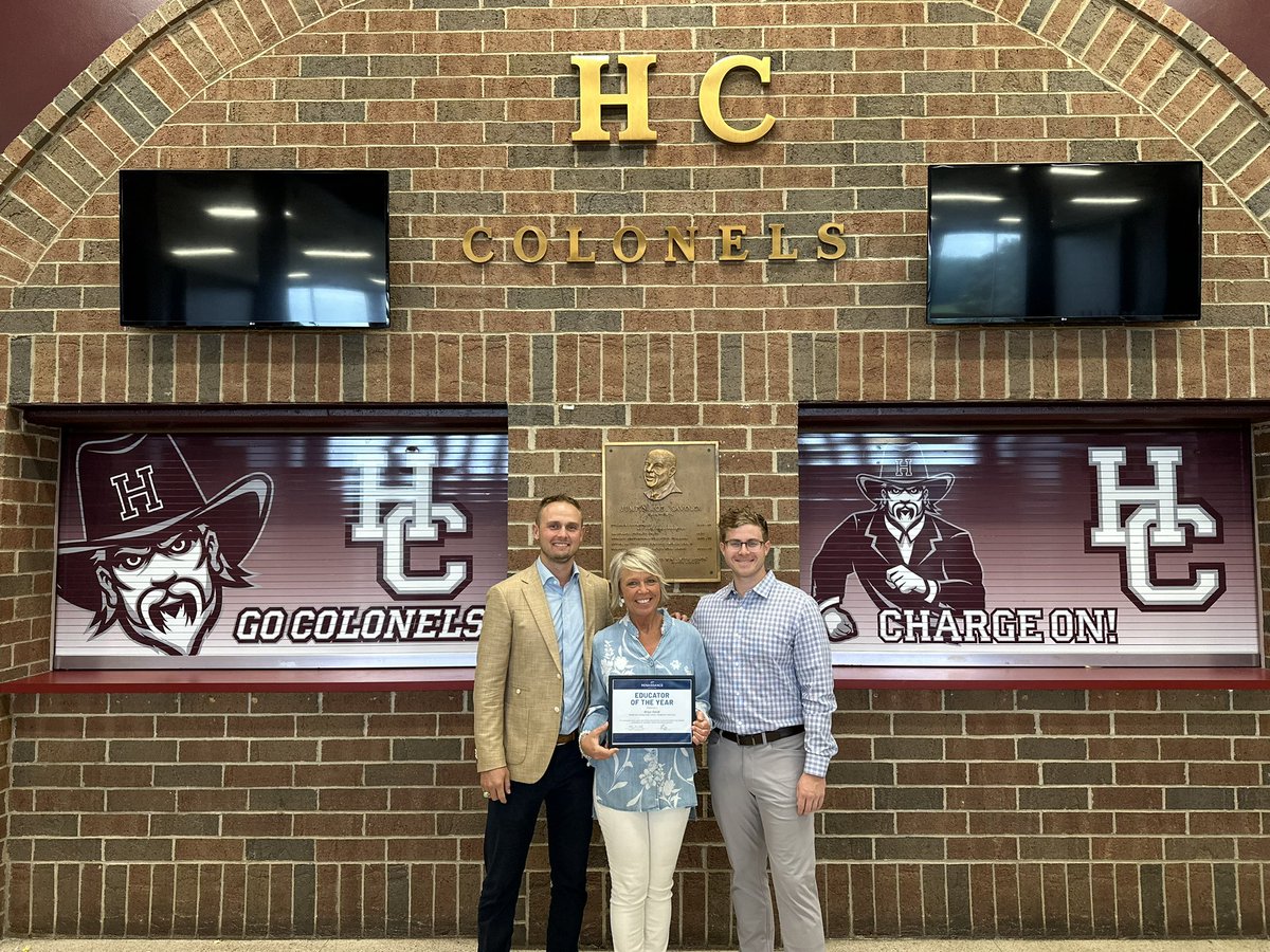 Henderson County High School is so proud to be represented by a 2024 Jostens Renaissance Educator of the Year! 

Congratulations to Ginger Stovall who will be recognized at the Jostens Renaissance Global Conference this July! 

GO COLONELS! #ChargeOn
