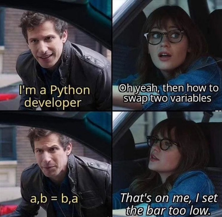 I'm a Python Developer 🥰

#python #programming #developer #morioh #programmer #coding #coder #softwaredeveloper #computerscience #webdev #webdeveloper #webdevelopment #pythonprogramming #pythonquiz #ai #ml #machinelearning #datascience