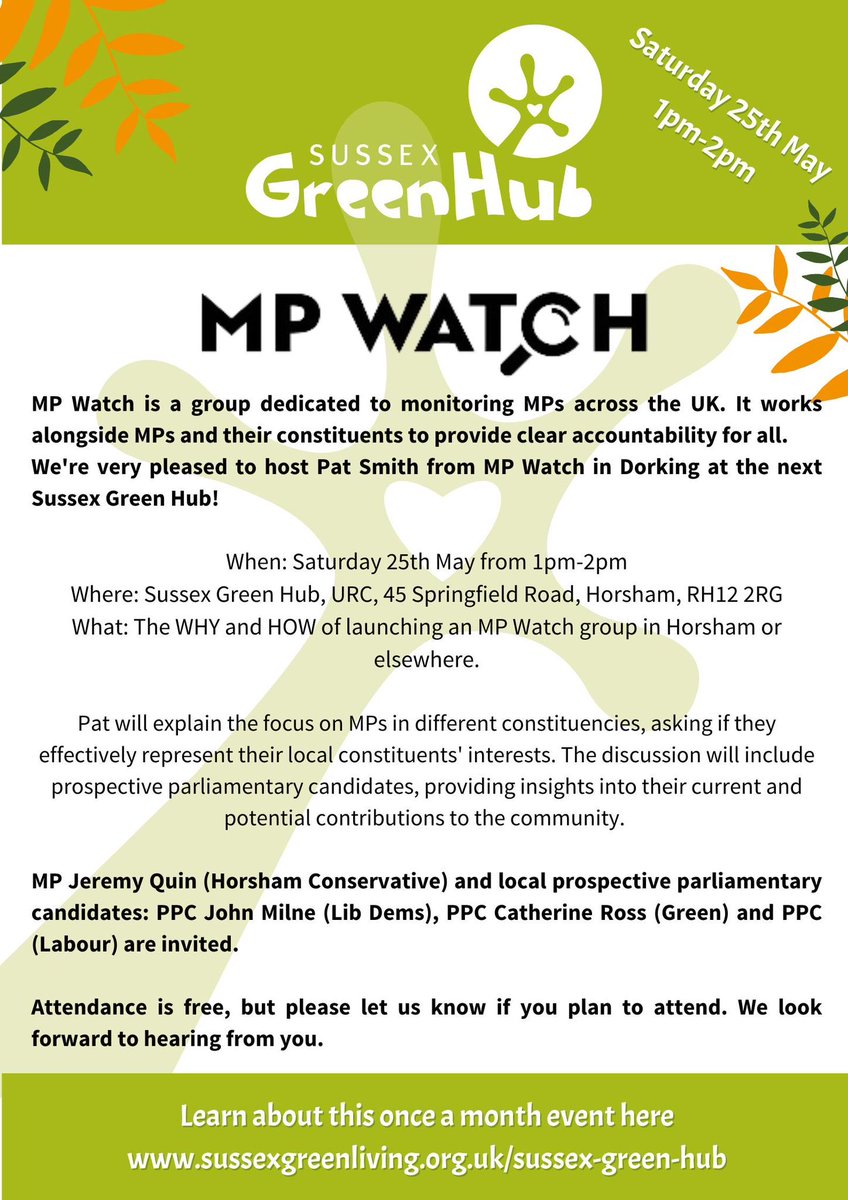 Bravo MP Watch Horsham and Pat Smith. Excellent initiative thanks so much for work in sorting this out.