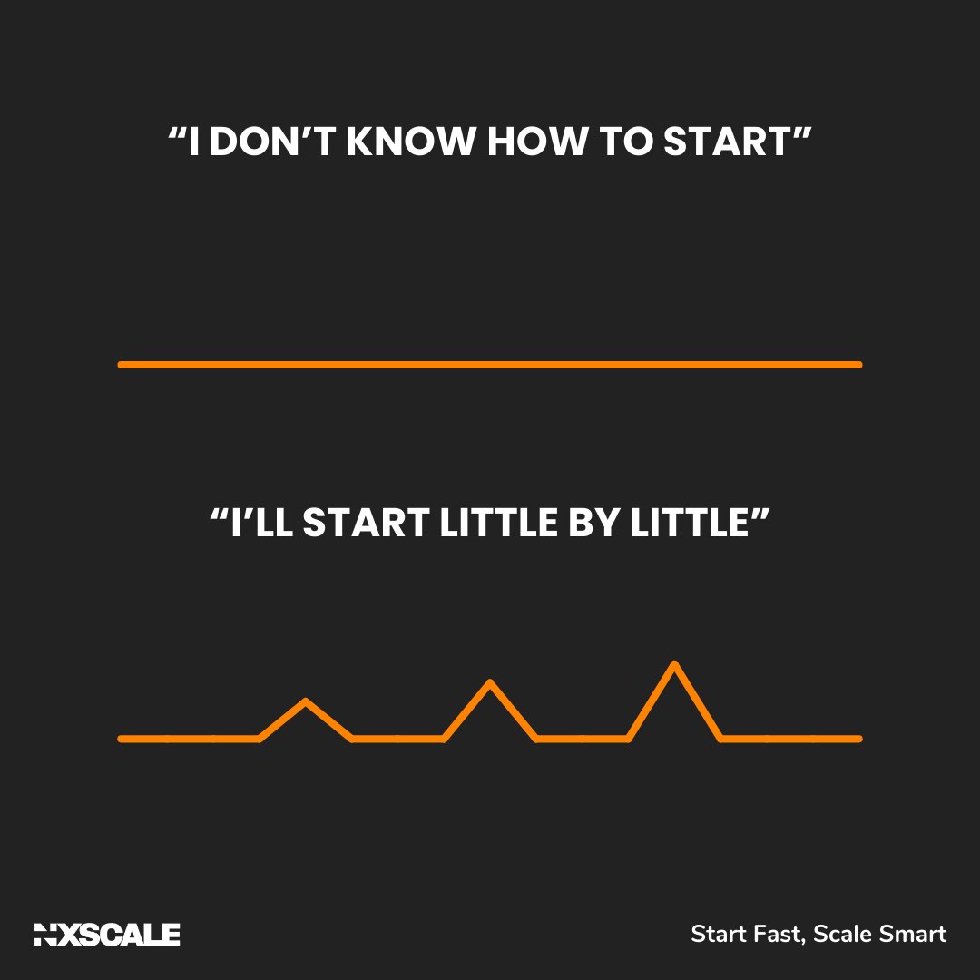 Starting something new can indeed feel overwhelming at first. It's always okay to start with small, manageable steps. Success isn't all about how you begin, but rather, the persistence to keep moving forward.

#StartFastScaleSmart #SmallSteps #SuccessMindset #KeepMovingForward