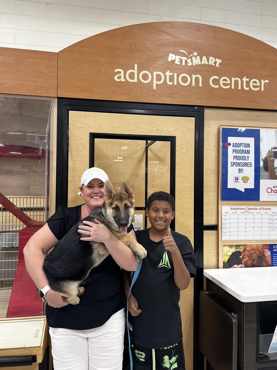 😍Adopted!!😍 Happy Gotcha Day Dixie!! We are so happy for you and your awesome family!! #gotchaday #fureverhome #puppies #petsmartcharities #whiskerwednesday
