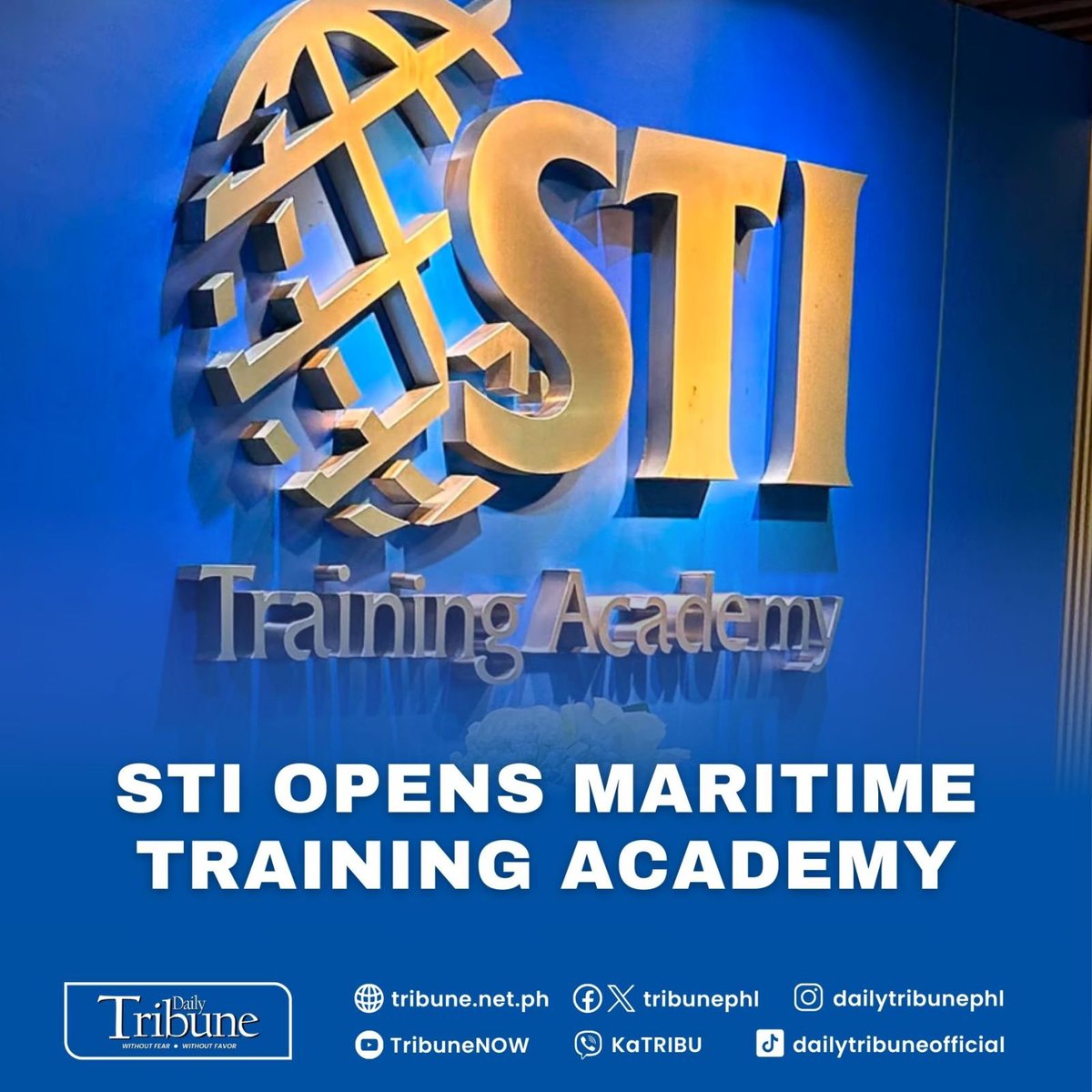 STA is the first and premier Maritime Industry Authority (Marina)-accredited distance learning center for seafarers in the Philippines.

Read more at: tribune.net.ph/2024/05/15/sti…

#sti #DailyTribune
