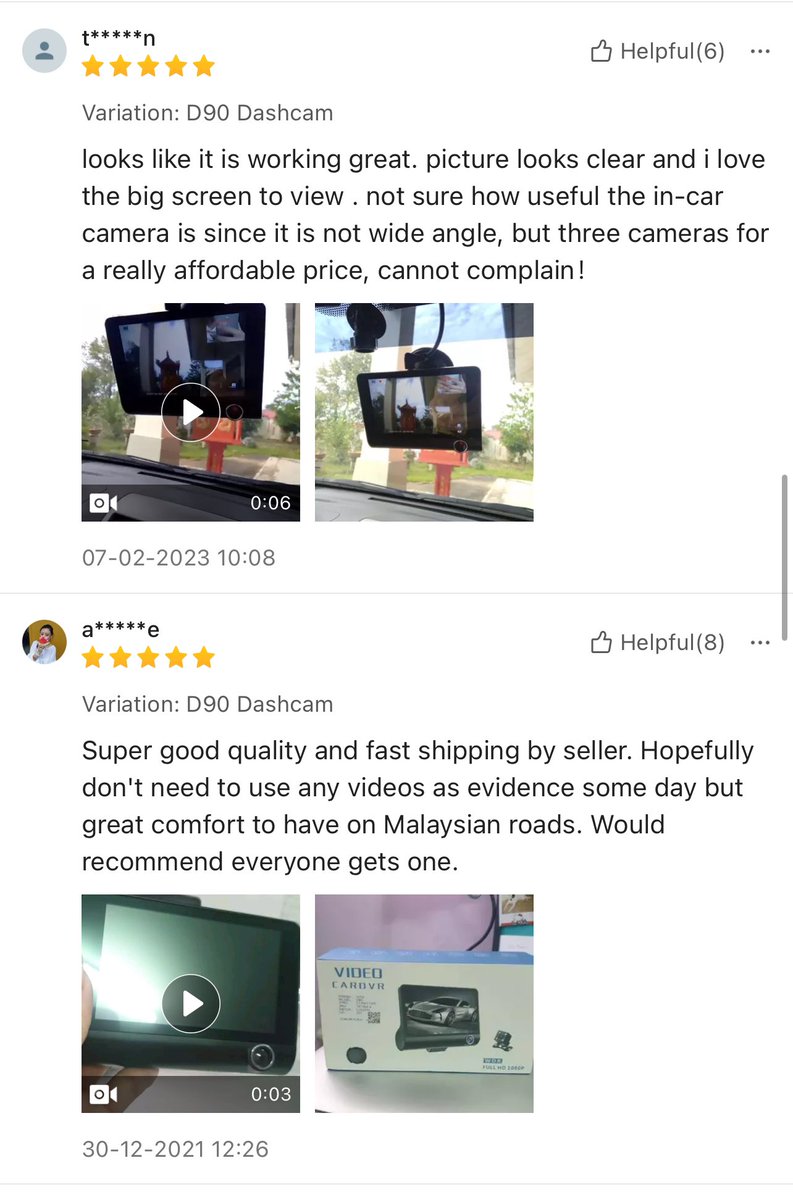 Penting tau ada dashcam. Apa2 boleh jd bahan bukti. Yg ni screen pun besar tv. Night vision pun clear. Nak apa lg.

Tengah promo skrg. 

🔗 s.shopee.com.my/8f6RudC9Kr