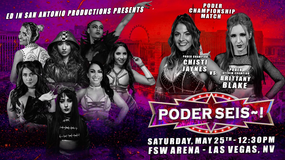So because of AEW, I have to keep changing the matchs for PODER SEIS ~! don't matter, PODER is still going to put on one hell of a show, I also deserve to be voted @WONF4W booker of the year after all this~! Lol TICKETS eventbrite.co.uk/e/ed-in-san-an…