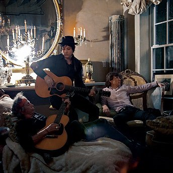 Mick Jagger, Keith Richards, and Jack White