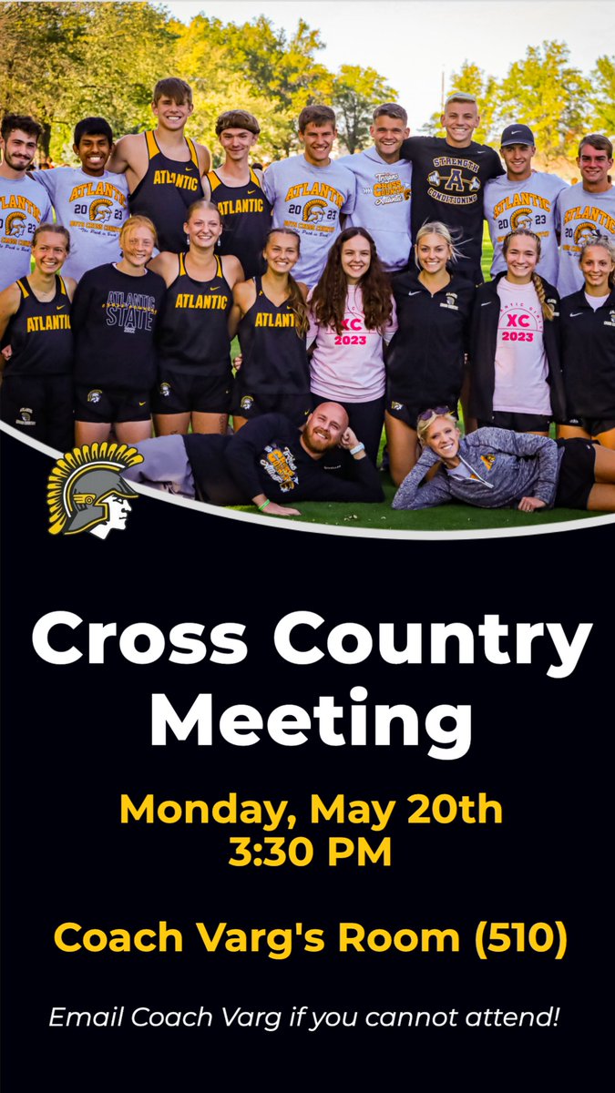 We will have our preseason meeting on Monday, May 20th at 3:30 for anyone interested in running HS XC next year. We are looking for new runners so share this with anyone who may be interested. No experience required!