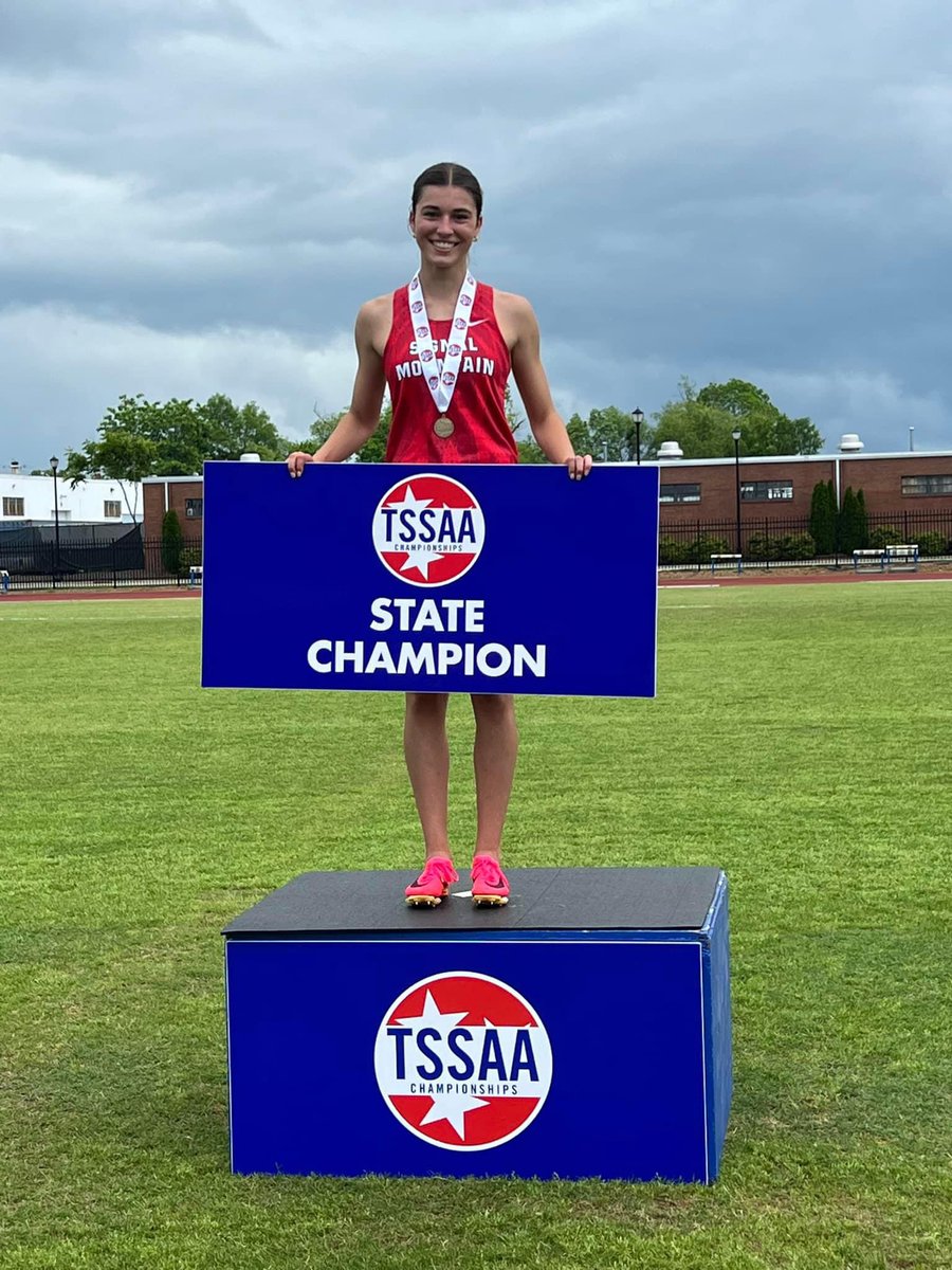 Marlee Burkley is your TN Secondary School Athletic Association (TSSAA) Pentathlon State Champion! She scored a record high 3051 points and is the first athlete in school history to win this event!! @SportsChatt @tnmilesplit @ChattaSports #SMMHSsoars #roadtostate #statechampions