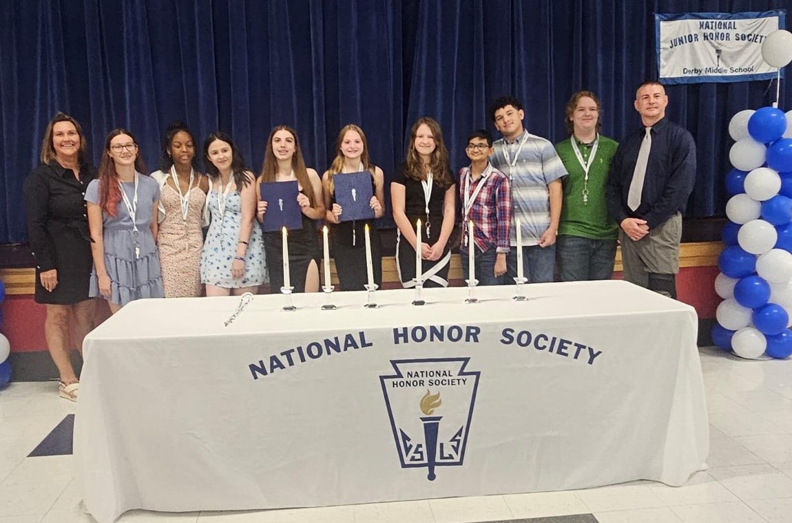 Congratulations to our newest members of the National Junior Honor Society. #WeAreDMS