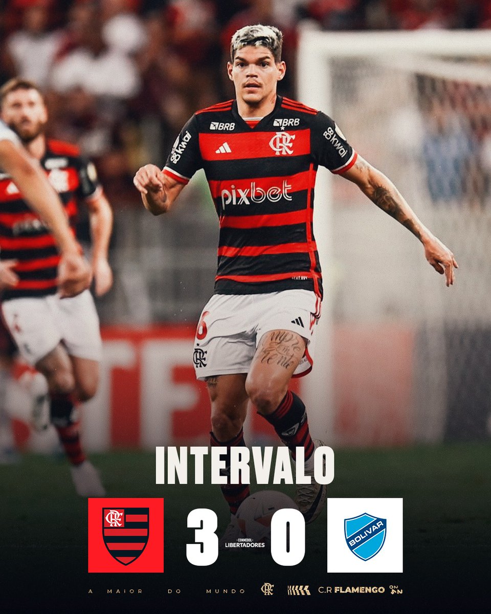 FIM DO PRIMEIRO TEMPO NO MARACA! O MENGÃO VAI VENCENDO POR 3 A 0 COM GOLS DE GERSON, AYRTON LUCAS E CEBOLINHA! 

#FLAxBOL #VamosFlamengo