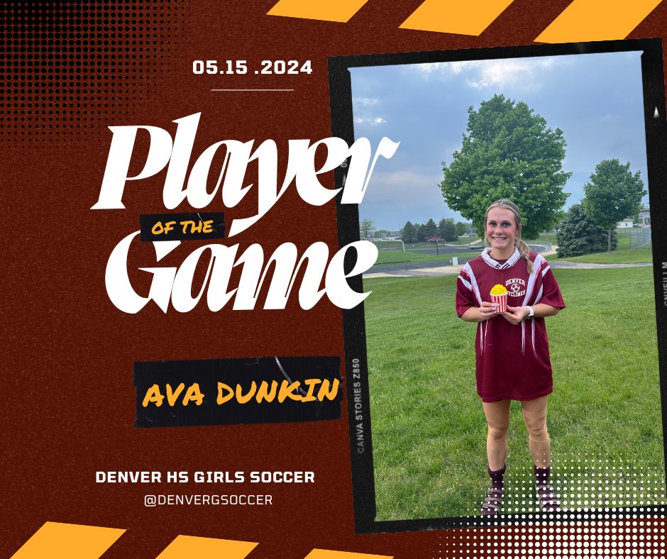 Denver High School Girls Soccer (@denvergsoccer) on Twitter photo Tonight’s Player of the Match, <a href="/ava_dunkin/">Ava Dunkin</a> ! Ava had her first career goal tonight and has always brought consistency our program! Tonight’s Player of the Match, <a href="/ava_dunkin/">Ava Dunkin</a> ! Ava had her first career goal tonight and has always brought consistency our program!