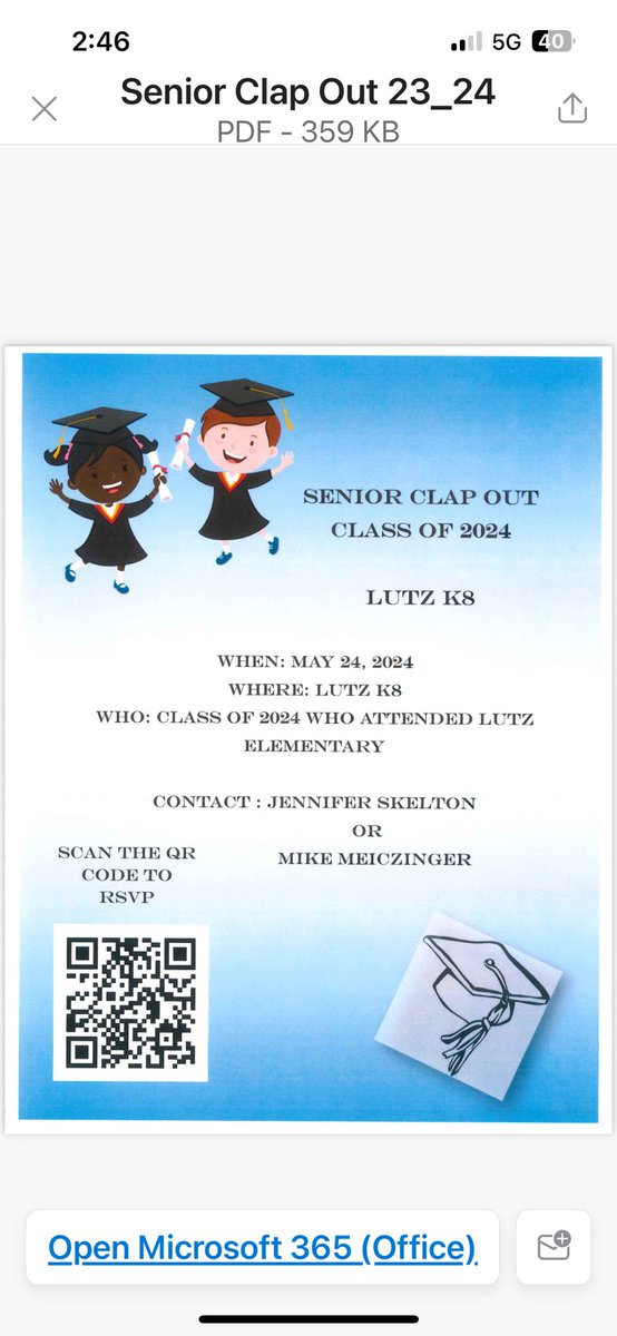 Lutz K-8 (@lutzschool) on Twitter photo Calling all graduating #2024Seniors, we hope you will join us so we can celebrate your accomplishment! Please RSVP using the QR Code
<a href="/jphilli12/">Josh Phillips</a> <a href="/LutzK8_AP/">Tiffany Truman</a> <a href="/aralwood/">Andy Alwood</a> <a href="/VanAyresHCPS/">Van Ayres</a> <a href="/GaitherHSPTSA/">Gaither HS PTSA</a> <a href="/gshswarriors/">Steinbrenner High</a> <a href="/HillsboroughSch/">Hillsborough Schools</a> Calling all graduating #2024Seniors, we hope you will join us so we can celebrate your accomplishment! Please RSVP using the QR Code
<a href="/jphilli12/">Josh Phillips</a> <a href="/LutzK8_AP/">Tiffany Truman</a> <a href="/aralwood/">Andy Alwood</a> <a href="/VanAyresHCPS/">Van Ayres</a> <a href="/GaitherHSPTSA/">Gaither HS PTSA</a> <a href="/gshswarriors/">Steinbrenner High</a> <a href="/HillsboroughSch/">Hillsborough Schools</a>