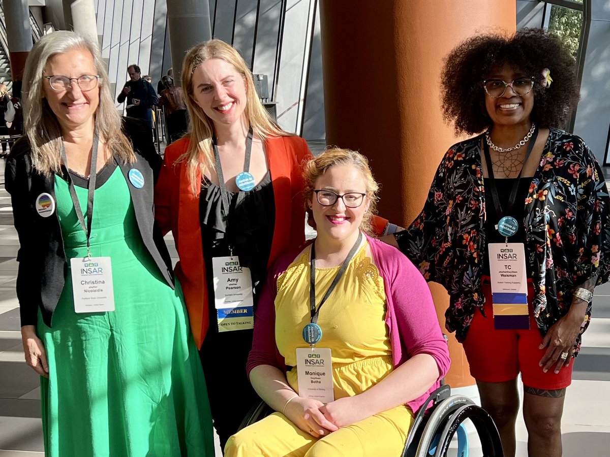 cnicolaidis's tweet image. (I’m temporarily coming back to X during #INSAR2024.) Looking forward to connecting with anyone here who wants to talk about @aaspireproject or @AutismAdulthood. Also feel free to reach out to any of our wonderful Autism in Adulthood board members wearing AiA buttons. Come chat!
