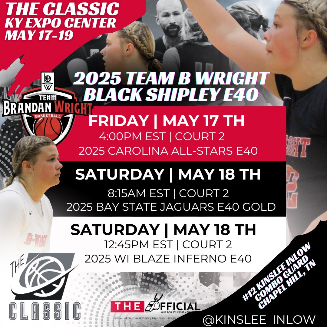 🏀 The Classic 📍 Louisville- KY Expo 🗓️ May 17-19 ⬆️ Player Profile Link in Bio @TBWexposure