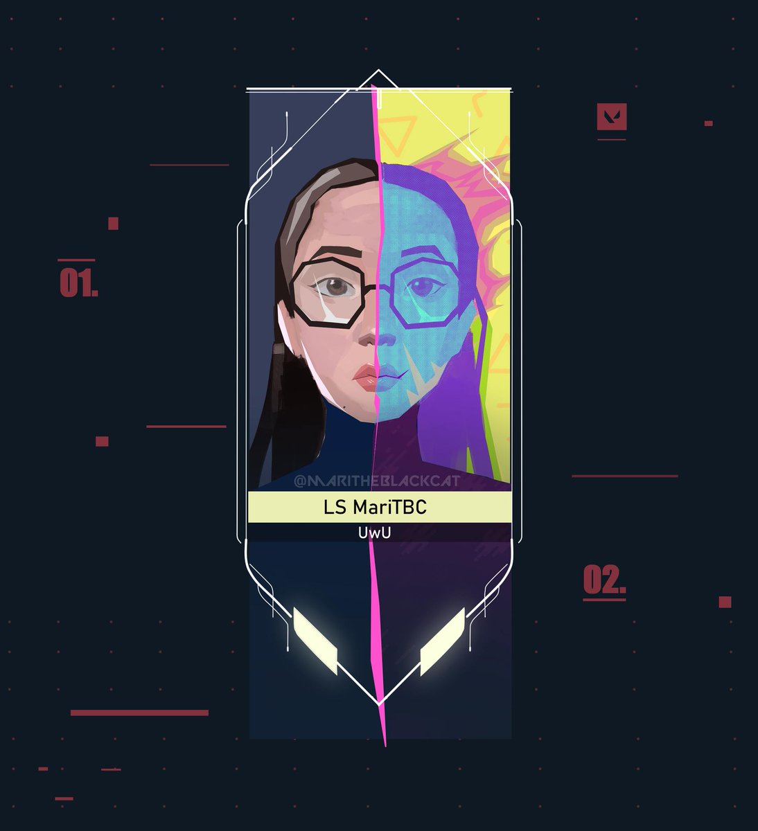 Un autoretrato con el estilo de valorant :)

My self-portrait with valo style 💛
 #riotgames #riot <a href="/riotgames/">Riot Games</a>