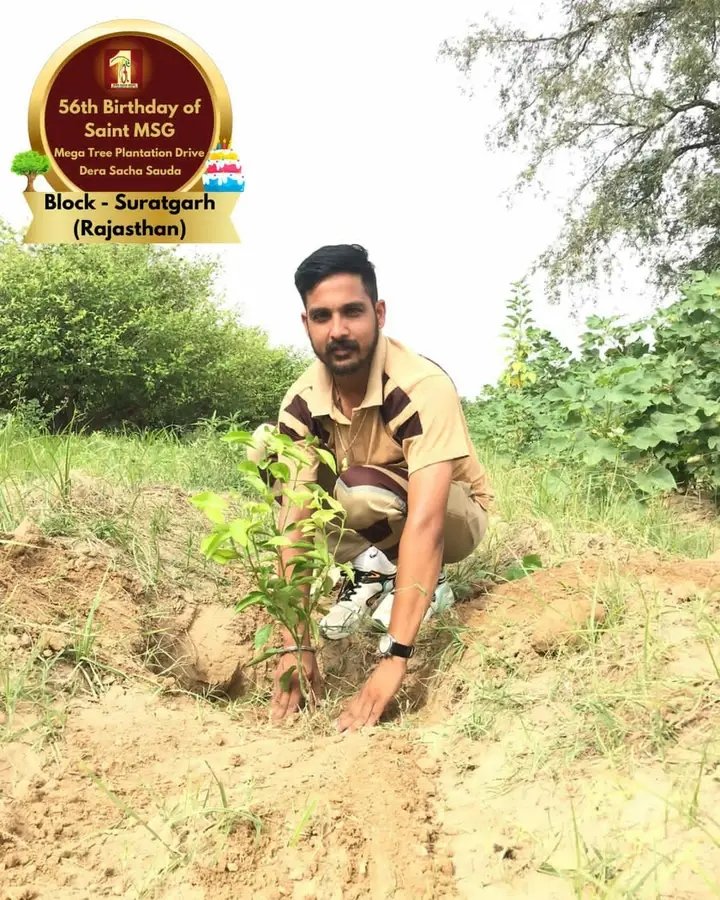 Having greenery is very important from health and environment point of view. By Respected Guru Ram Rahim Nature Campaign was started under which the servants plant many saplings every year and take complete care of them till they grow so that nature can be taken care of #GoGreen