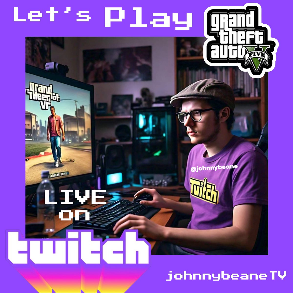 Join us on Twitch for GTAV LIVE! 
👉twitch.tv/Johnnybeane 

🔴 🎮

#TwitchAffiliate #TwitchStreamer #Twitch #johnnybeaneTV #GTAV #GrandTheftAuto #GTAstreamer #streamerlife #livestream