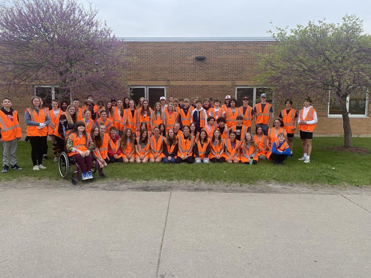 Today, we had...

62 8th Graders
6 Staff Members
3 County Roads
2 Buses
1 Successful Service Project!

We couldn't be more proud of this group of kids!