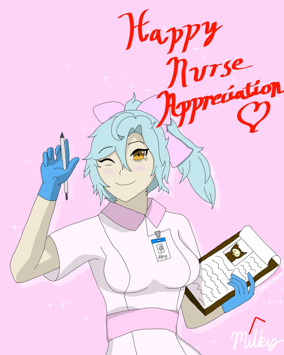 Im a week late, but who cares! Nurses and healthcare professionals in general deserve appreciation all the time for the work they do! Happy nurse apprecation Athy!
#athyART